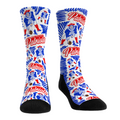 New England Patriots - Throwback Logo Sketch Crew Socks