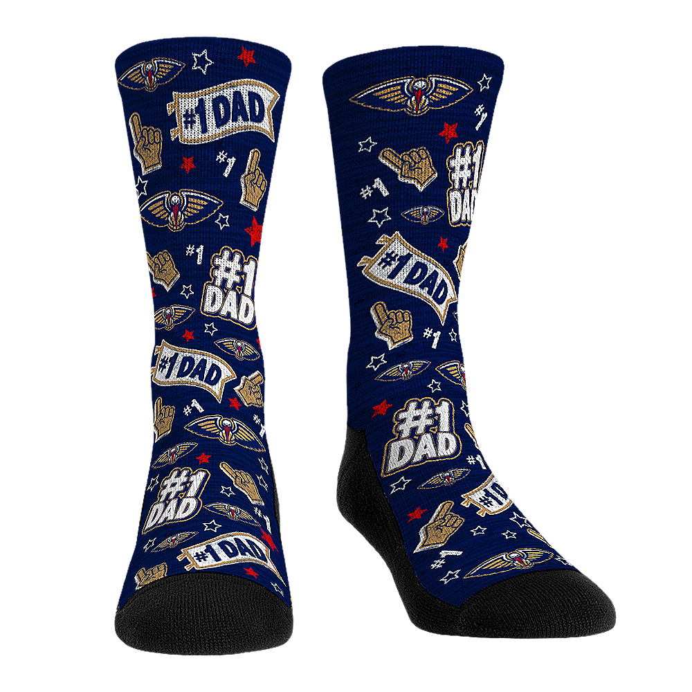 New Orleans Pelicans - #1 Dad Crew Socks