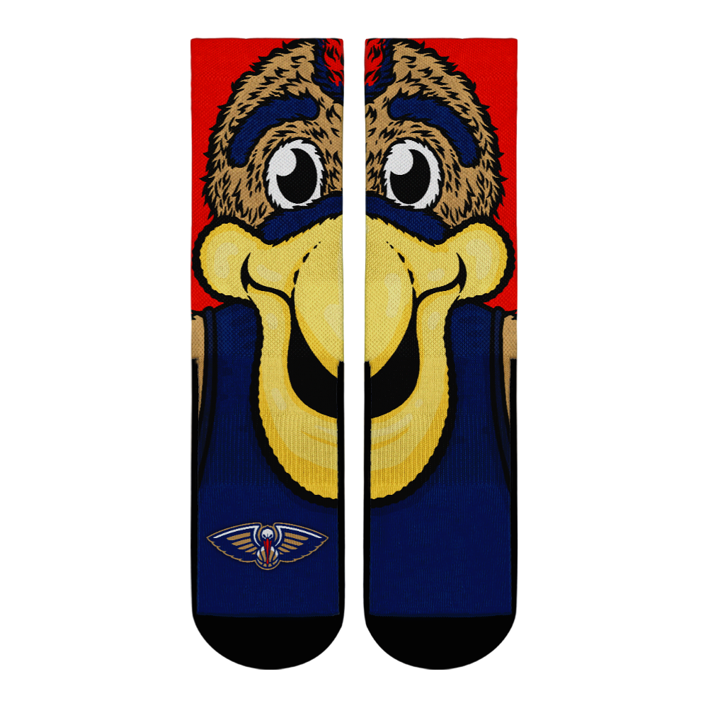 New Orleans Pelicans - Split Face Mascot Crew Socks