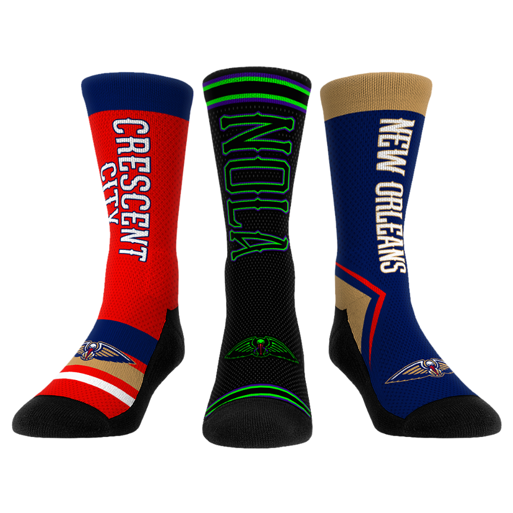 New Orleans Pelicans - Ultimate Jersey - 3-Pack Crew Socks