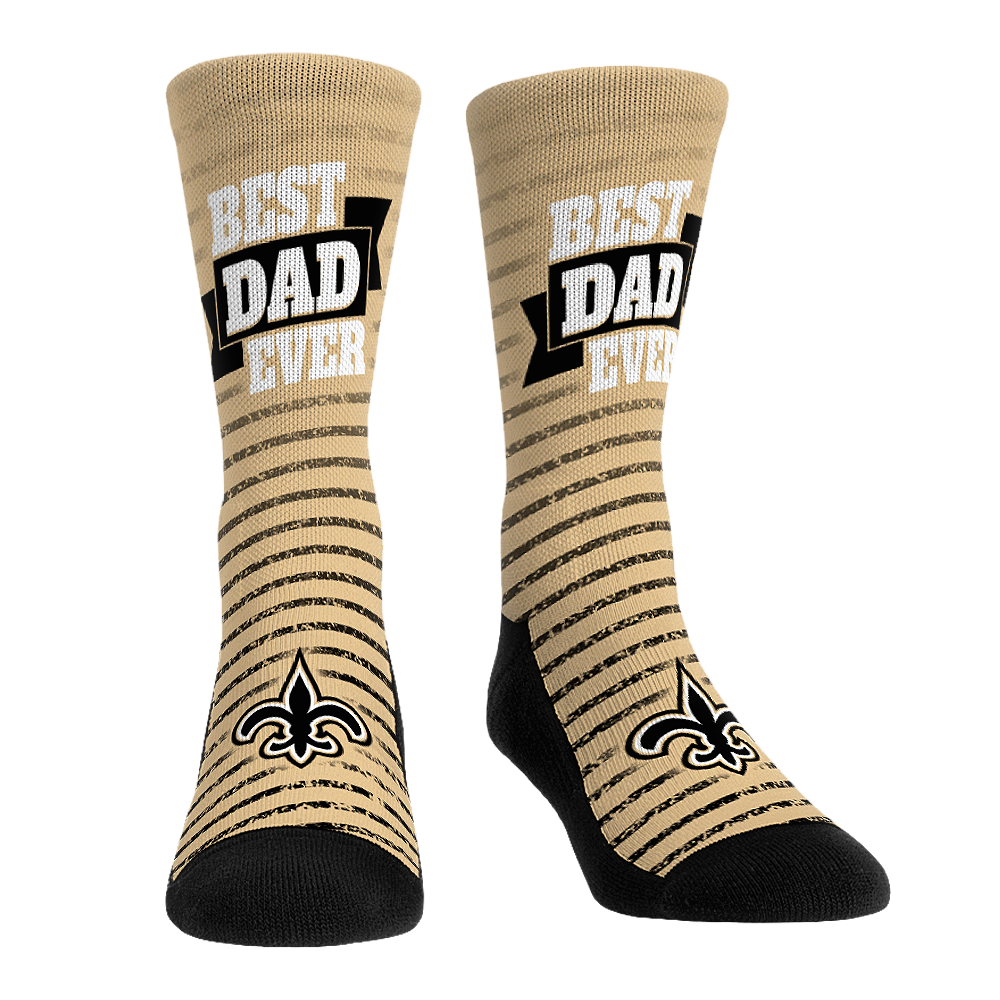 New Orleans Saints - Best Dad Ever Crew Socks