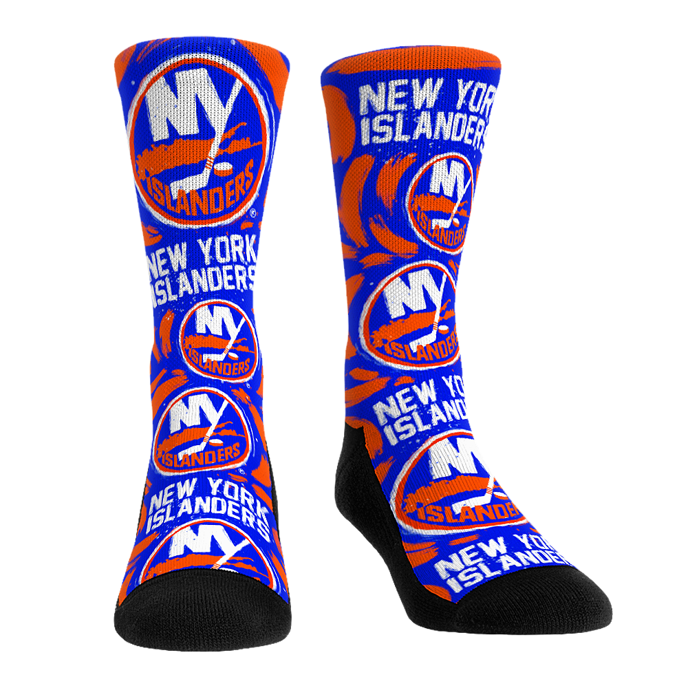 New York Islanders - Logo Paint Crew Socks
