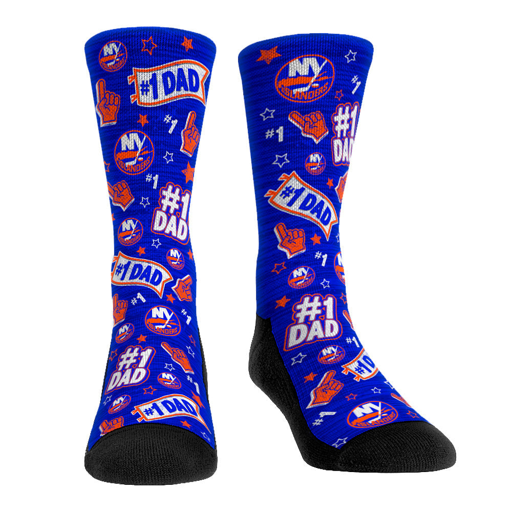 New York Islanders - #1 Dad Crew Socks
