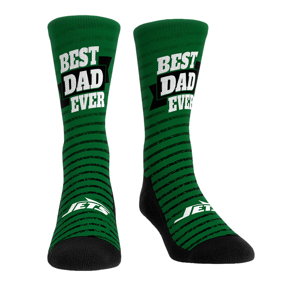 New York Jets - Best Dad Ever Crew Socks