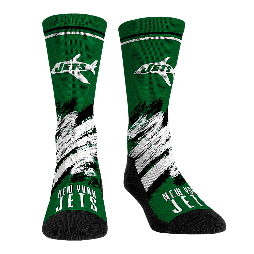 New York Jets - Throwback Paint Crew Socks