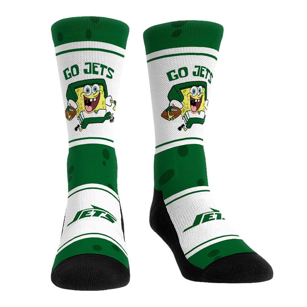 New York Jets - SpongeBob SquarePants - Team Up Crew Socks