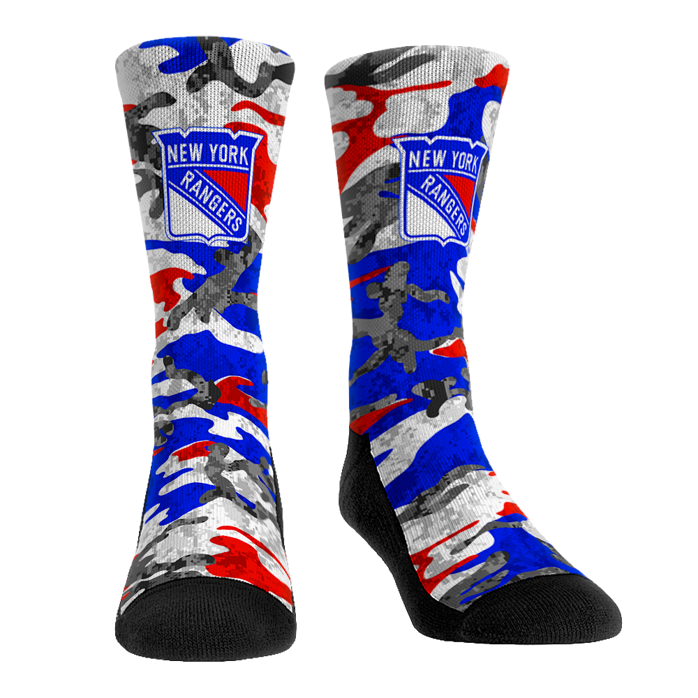 New York Rangers - What the Camo Crew Socks