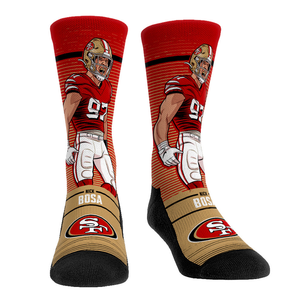 Nick Bosa - San Francisco 49ers - Big Shot Crew Socks