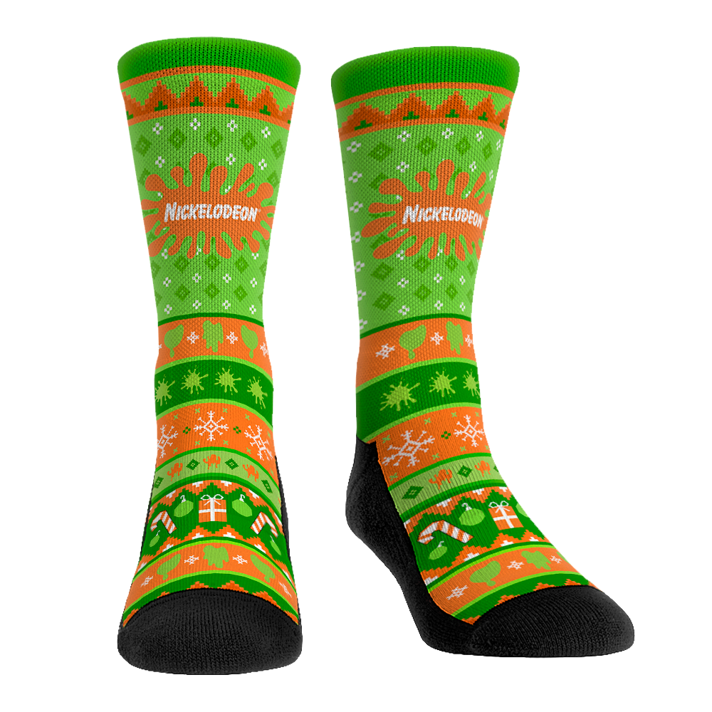 Nickelodeon Slime - Tacky Sweater Crew Socks