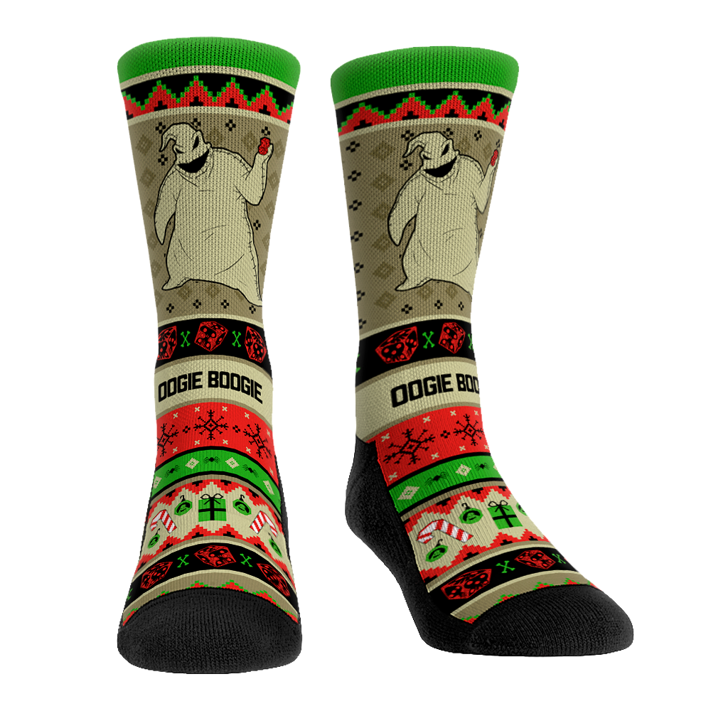 The Nightmare Before Christmas - Oogie Boogie Tacky Sweater Crew Socks