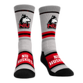 Northern Illinois Huskies - Cool Grey Block Crew Socks