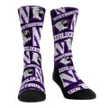 Northwestern Wildcats - Logo Sketch Crew Socks