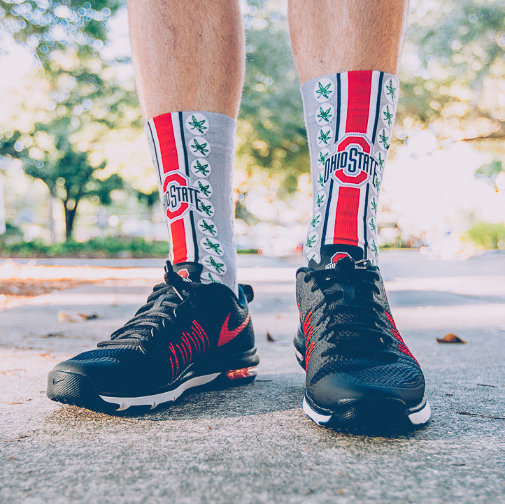 Ohio State Buckeyes - Helmet Series Crew Socks