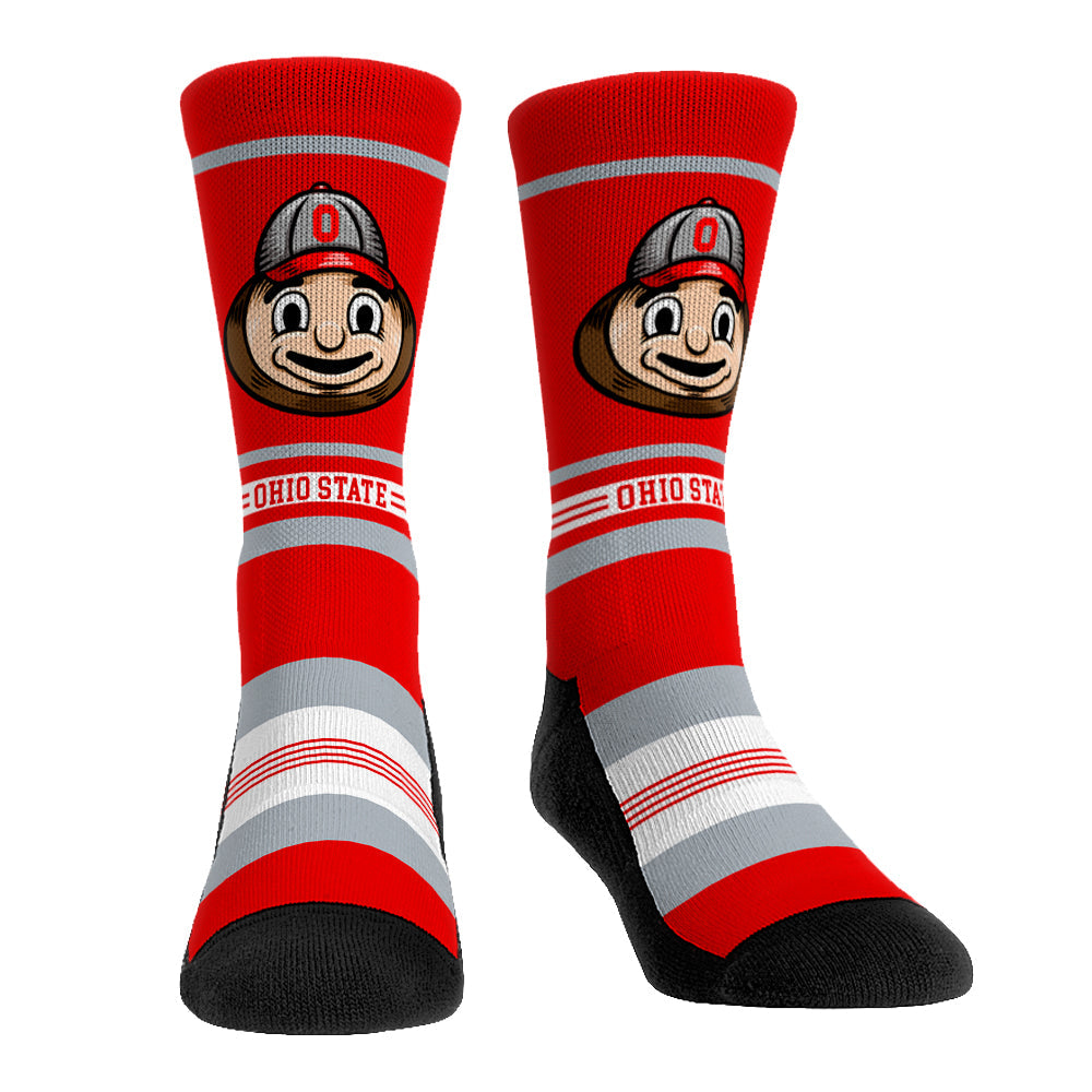 Ohio State Buckeyes - Game Face Mascot Crew Socks
