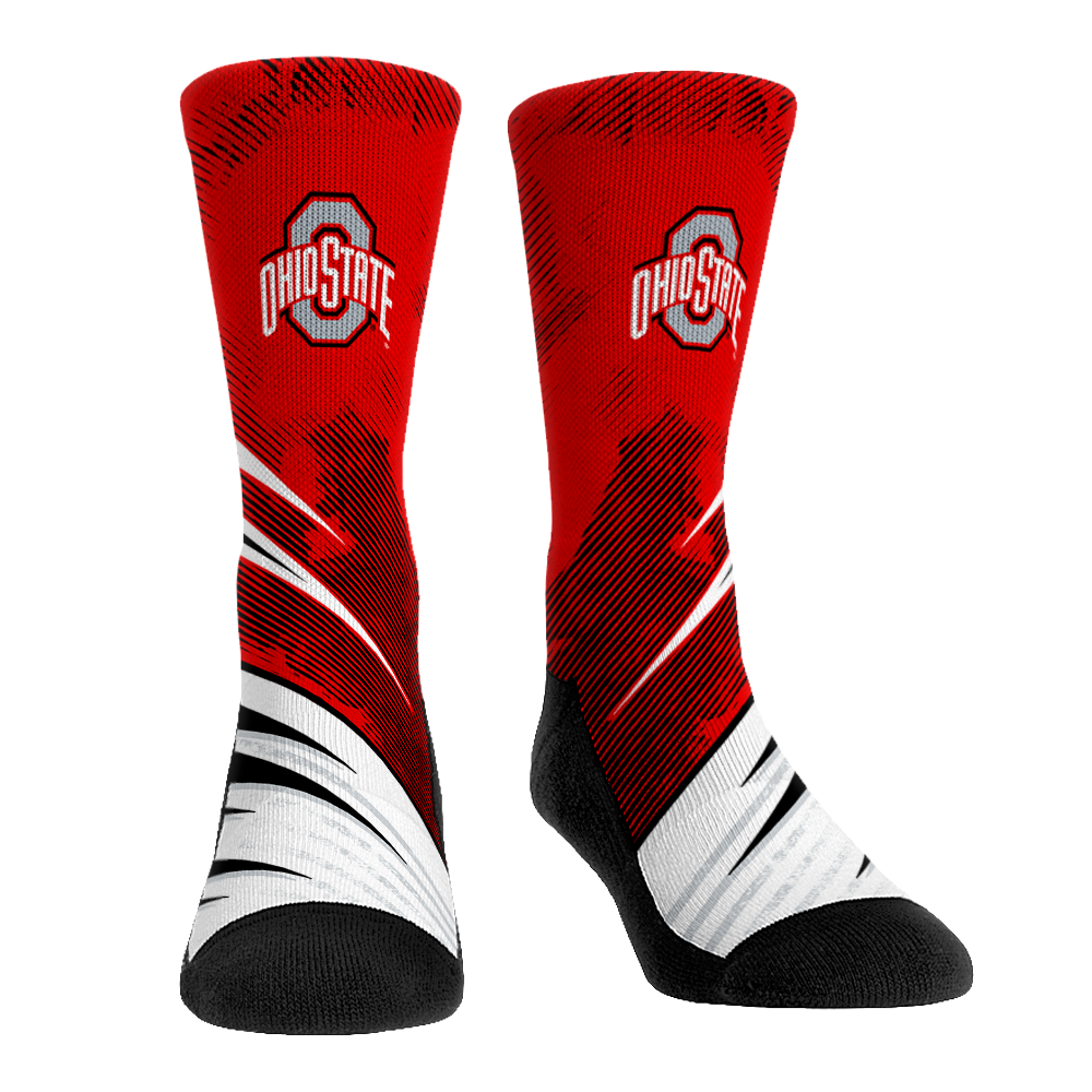 Ohio State Buckeyes - Slash Slant Crew Socks