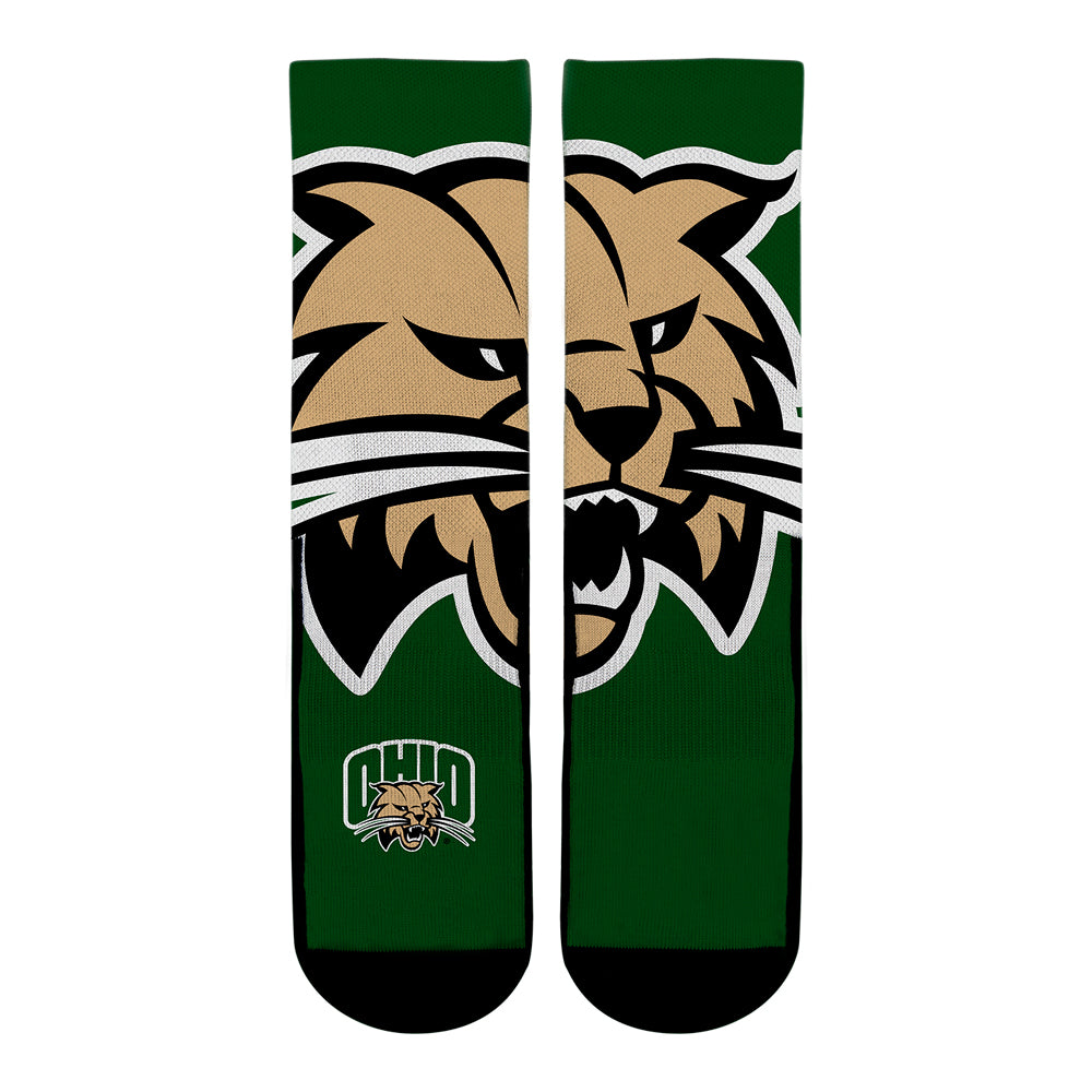 Ohio Bobcats - Mascot Crew Socks