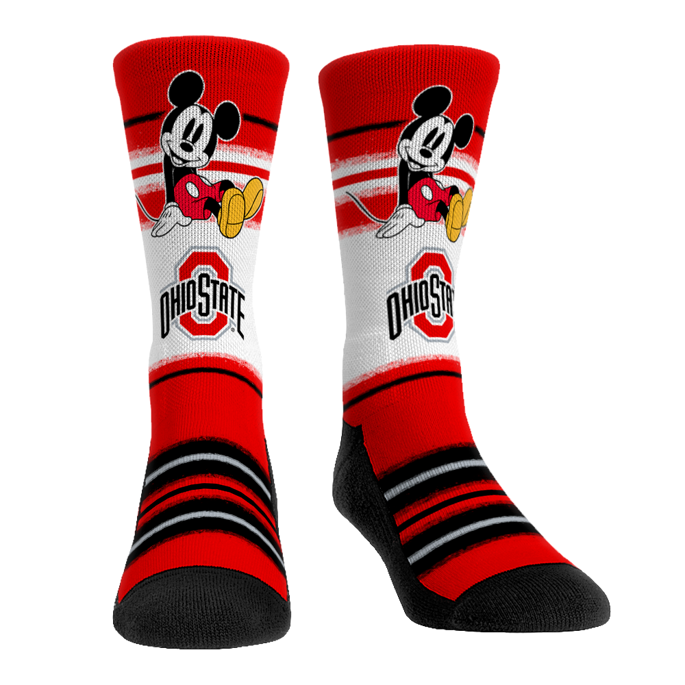 Ohio State Buckeyes - Disney - Sit Stripe Crew Socks