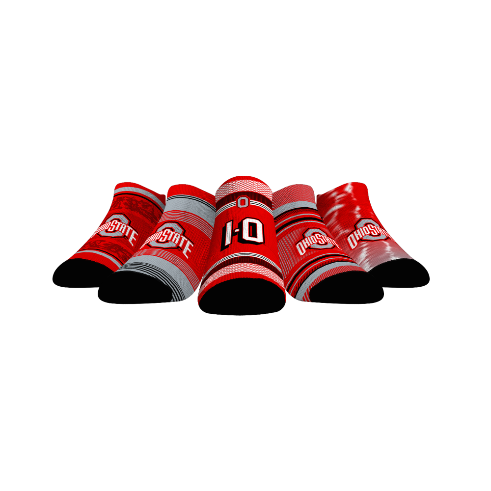 Ohio State Buckeyes - Super Fan 5-Pack (Low Cut) Socks