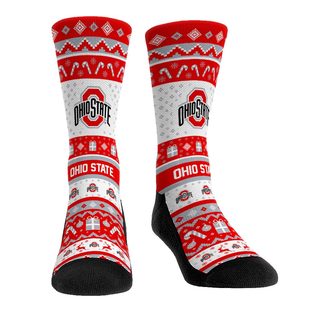 Ohio State Buckeyes - Tacky Sweater Crew Socks