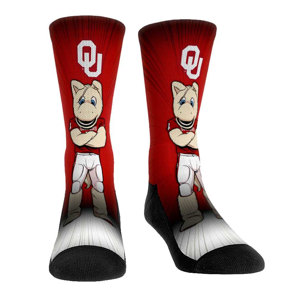 Oklahoma Sooners - Mascot Pump Up! Crew Socks