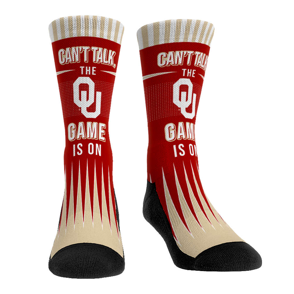Oklahoma Sooners - Can't Talk Crew Socks