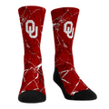 Oklahoma Sooners - Cracked Marble Crew Socks