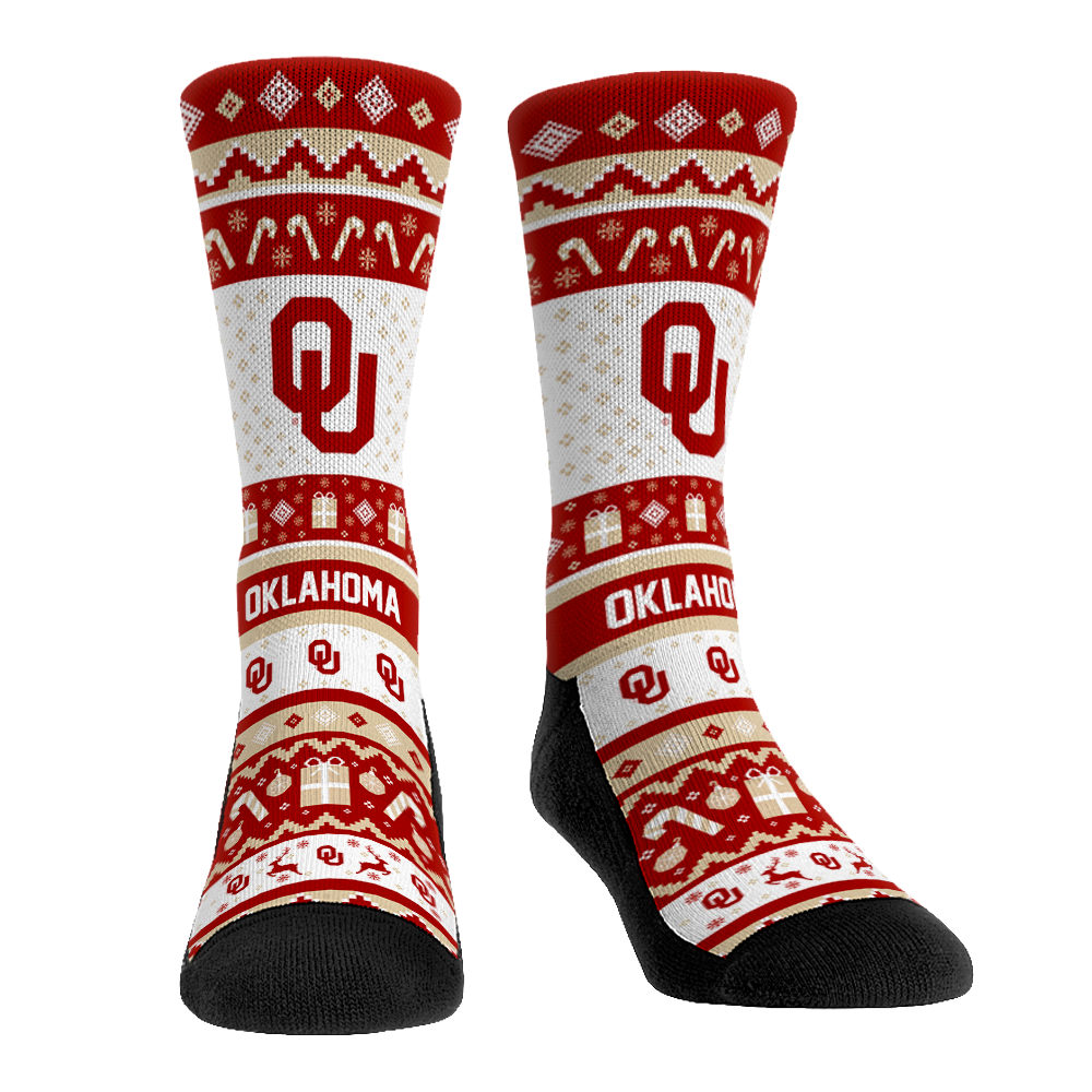 Oklahoma Sooners - Tacky Sweater Crew Socks