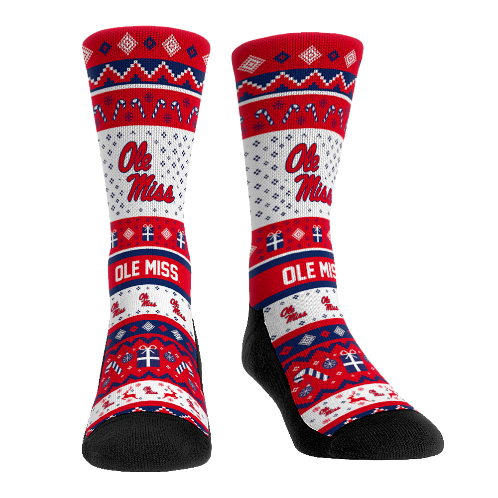 Ole Miss Rebels - Tacky Sweater Crew Socks