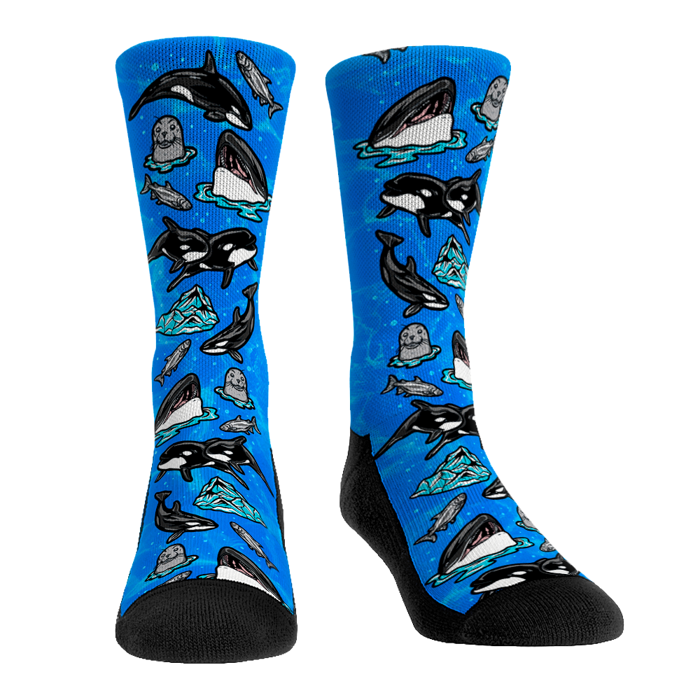 Orcas All-Over Crew Socks