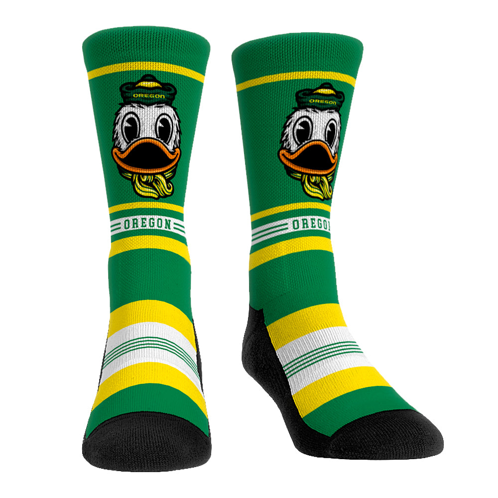 Oregon Ducks - Game Face Mascot Crew Socks