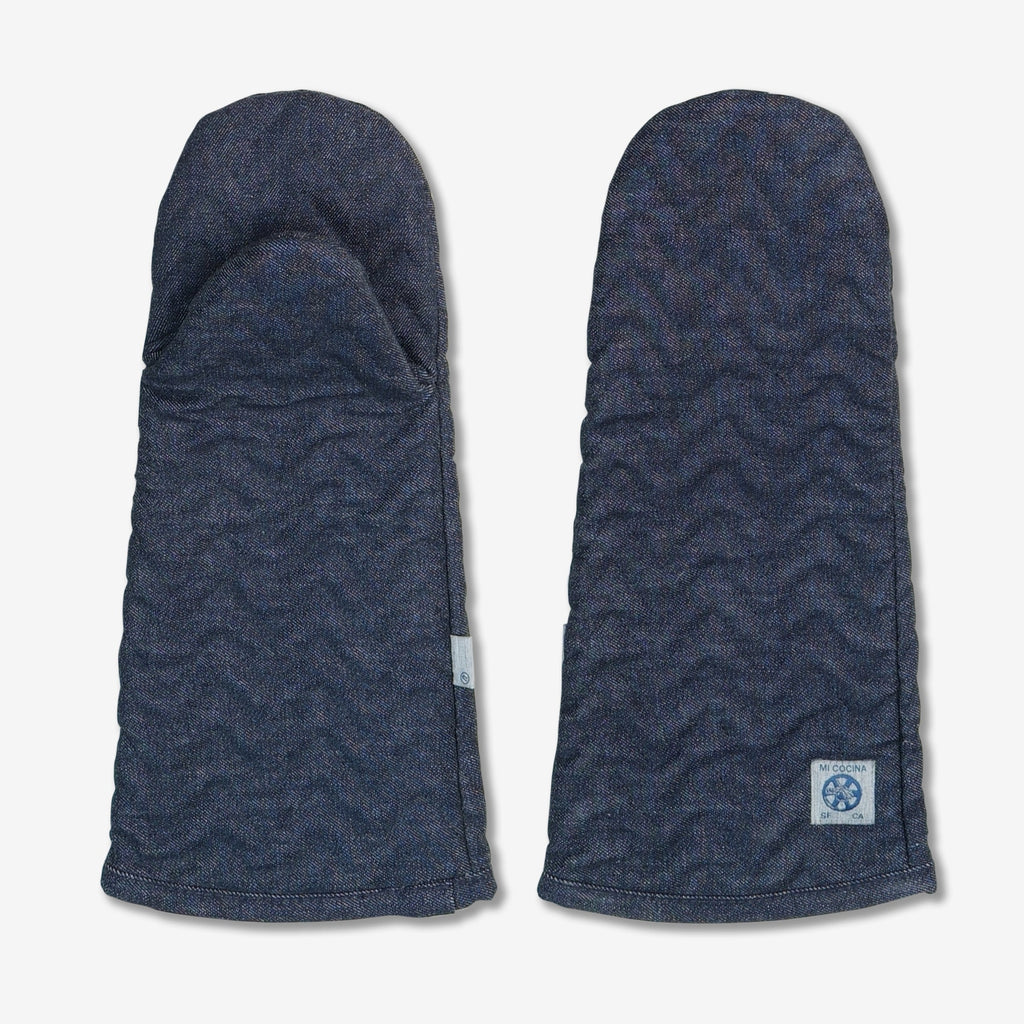WONDERWALL ‘La Sélection Joyce’ El Herringbone Large Denim Oven Mitt