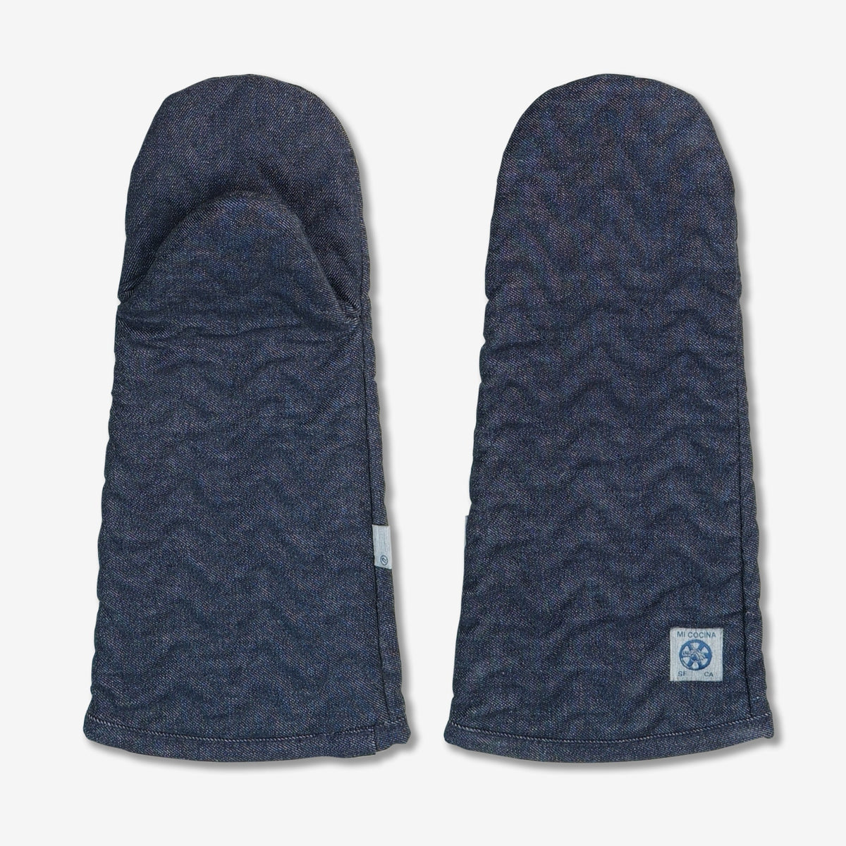 WONDERWALL ‘La Sélection Joyce’ El Herringbone Large Denim Oven Mitt