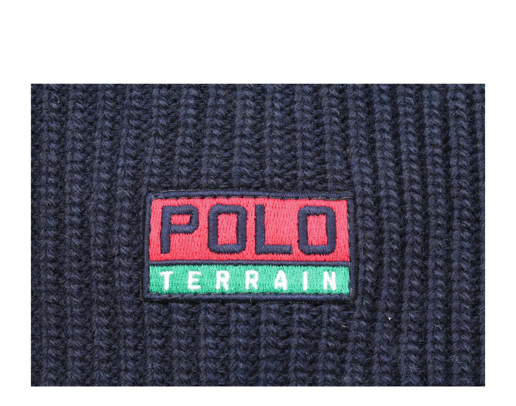 Polo Ralph Lauren Terrain Knit Cuffed Beanie Hat Navy
