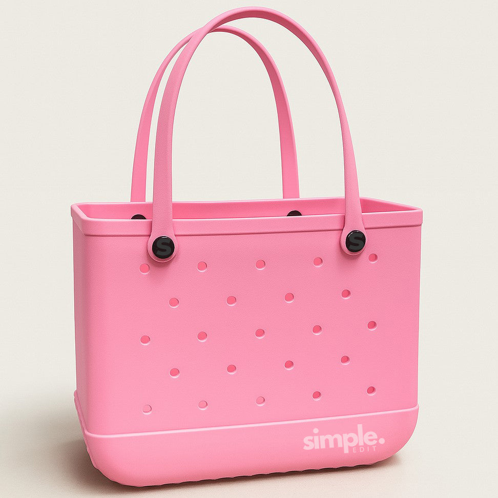 Everyday Extra Large EVA Tote – Pink Lemonade | Waterproof, Lightweight, Sandproof All - Purpose Bag