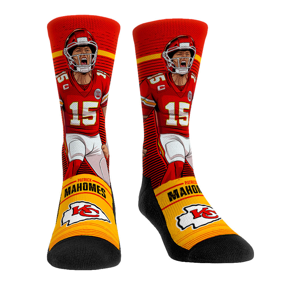 Patrick Mahomes - Kansas City Chiefs - Big Shot Crew Socks