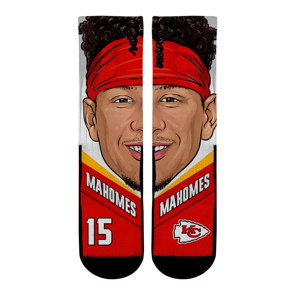 Patrick Mahomes - Kansas City Chiefs - Game Face Crew Socks