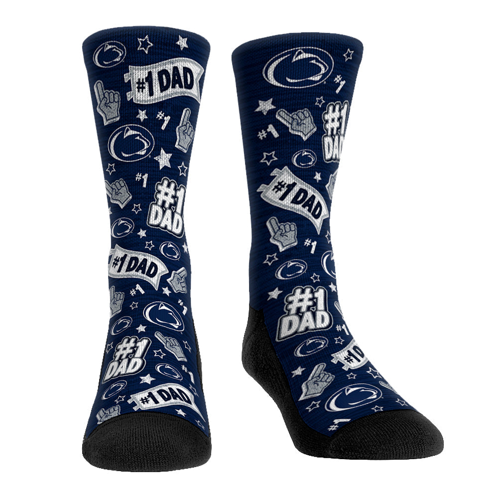 Penn State Nittany Lions - #1 Dad Crew Socks