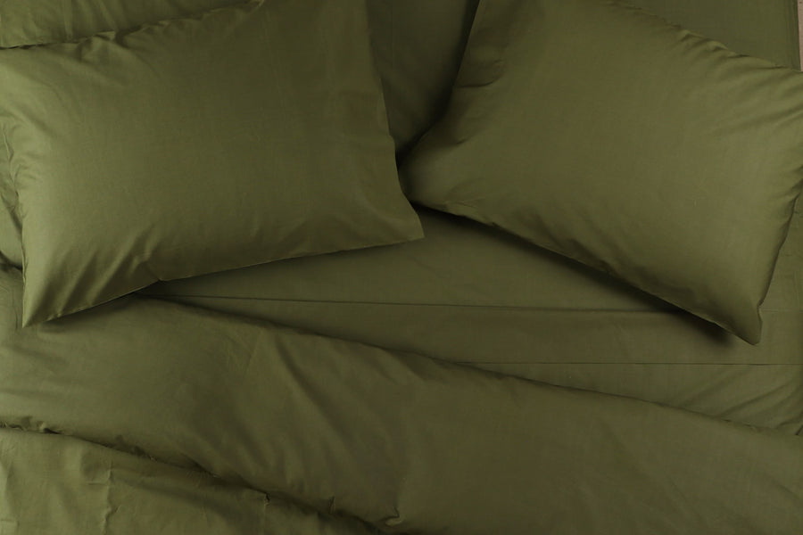 Crisp Percale Cotton Bed Sheets