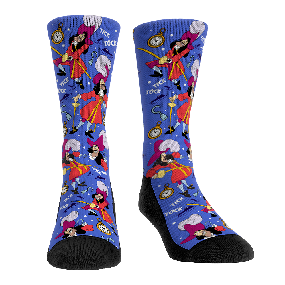 Peter Pan - Captain Hook - All-Over Crew Socks