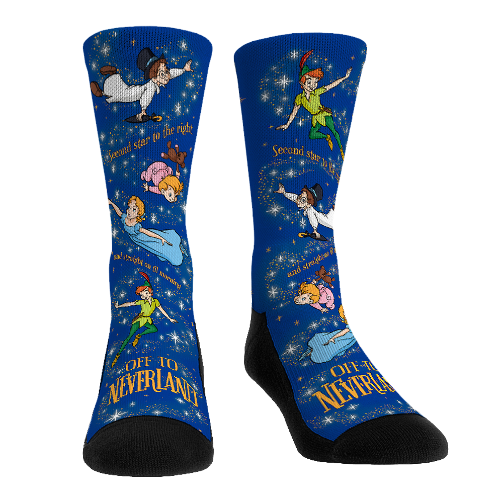 Peter Pan - Off to Neverland - All-Over Crew Socks