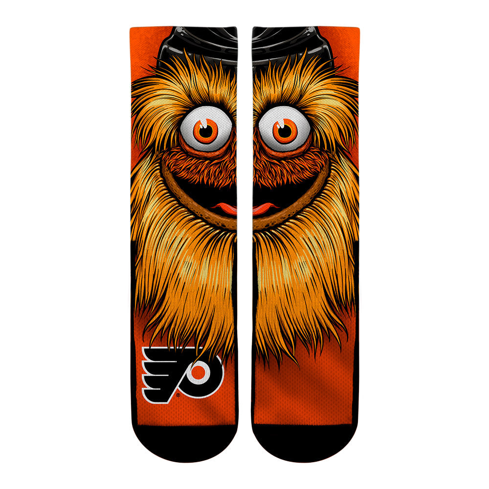 Philadelphia Flyers - Split Face Mascot Crew Socks