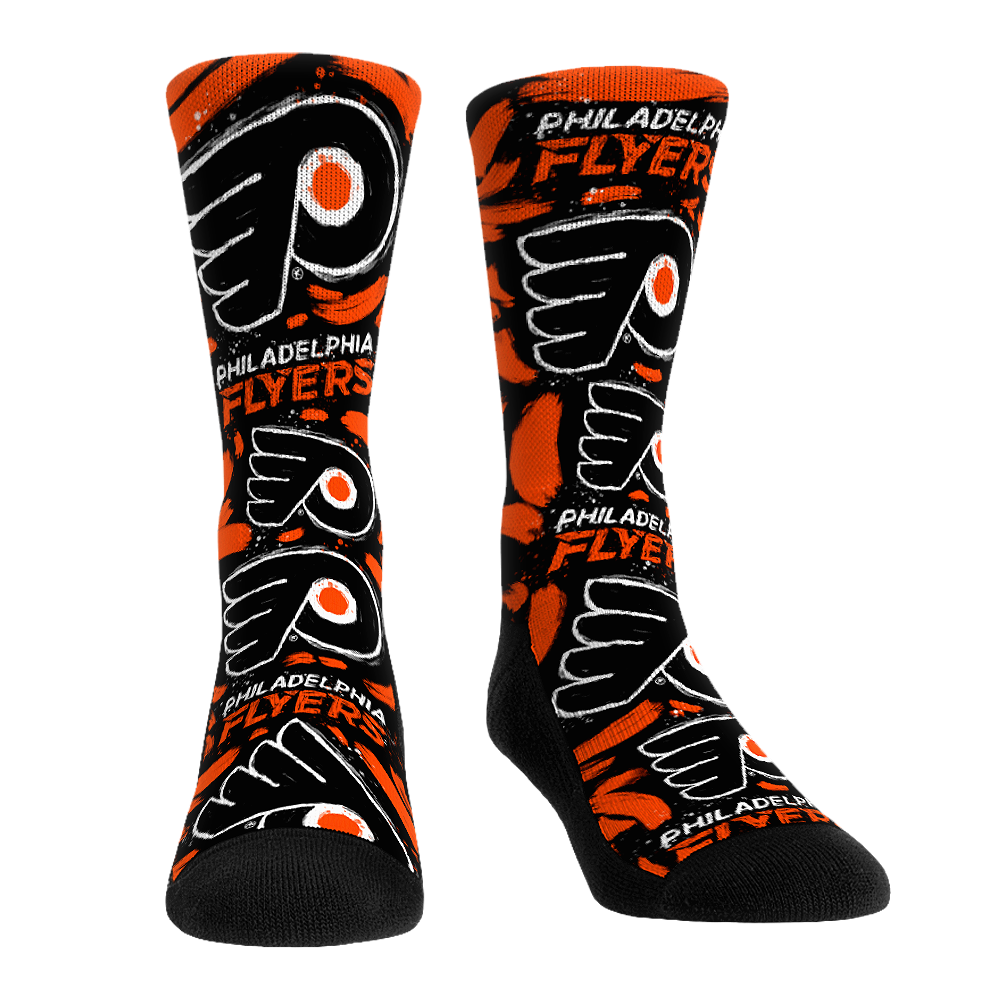 Philadelphia Flyers - Logo Paint Crew Socks