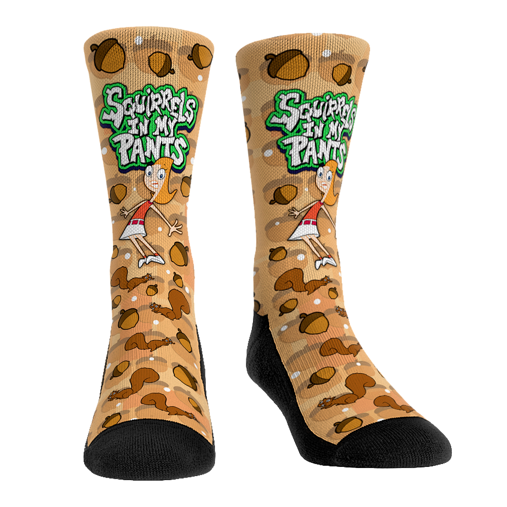 Phineas and Ferb - Squirrels in My Pants Crew Socks