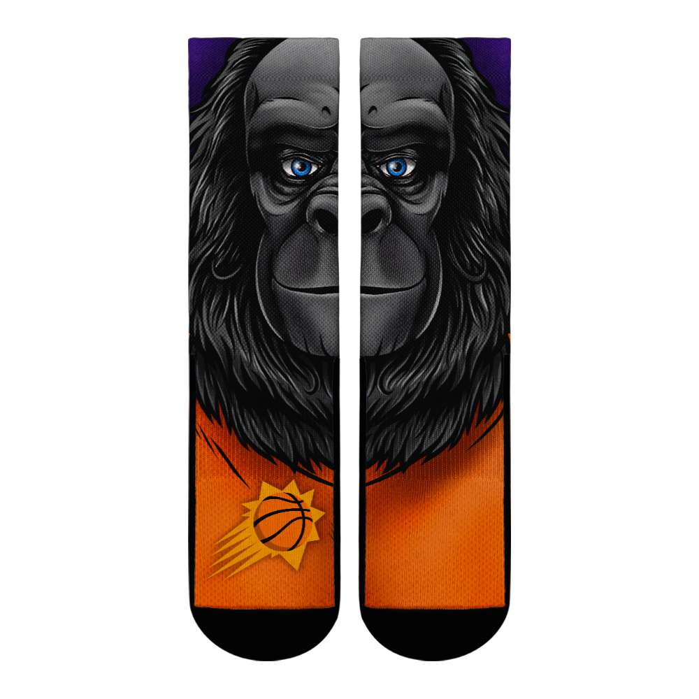 Phoenix Suns - Split Face Mascot Crew Socks