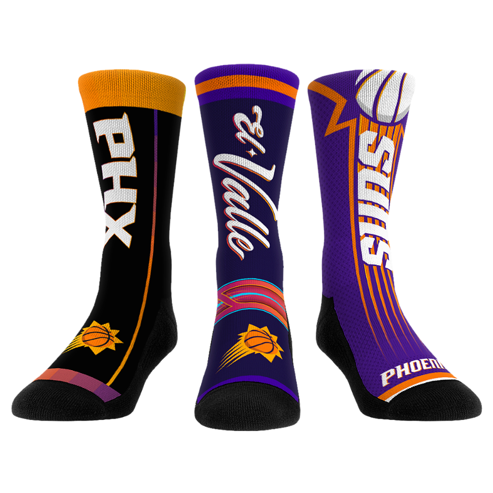 Phoenix Suns - Ultimate Jersey - 3-Pack Crew Socks