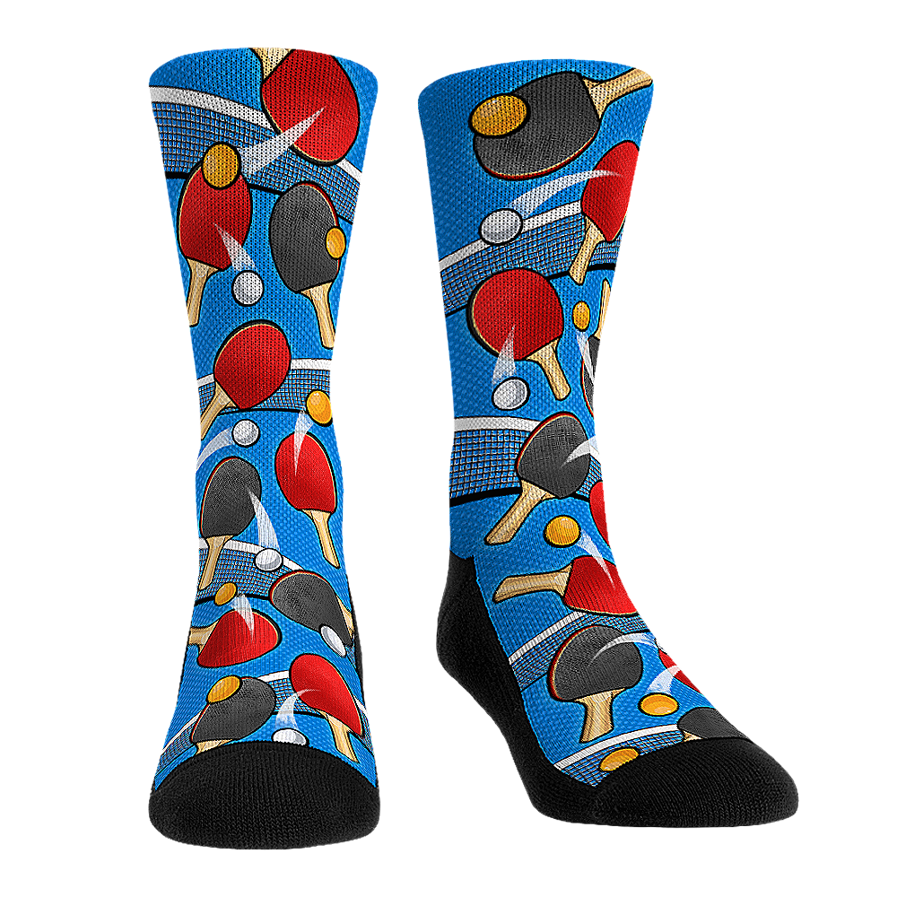 Ping Pong - All-Over Crew Socks