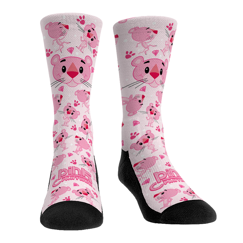 Pink Panther - Chibi Panther All-Over Crew Socks