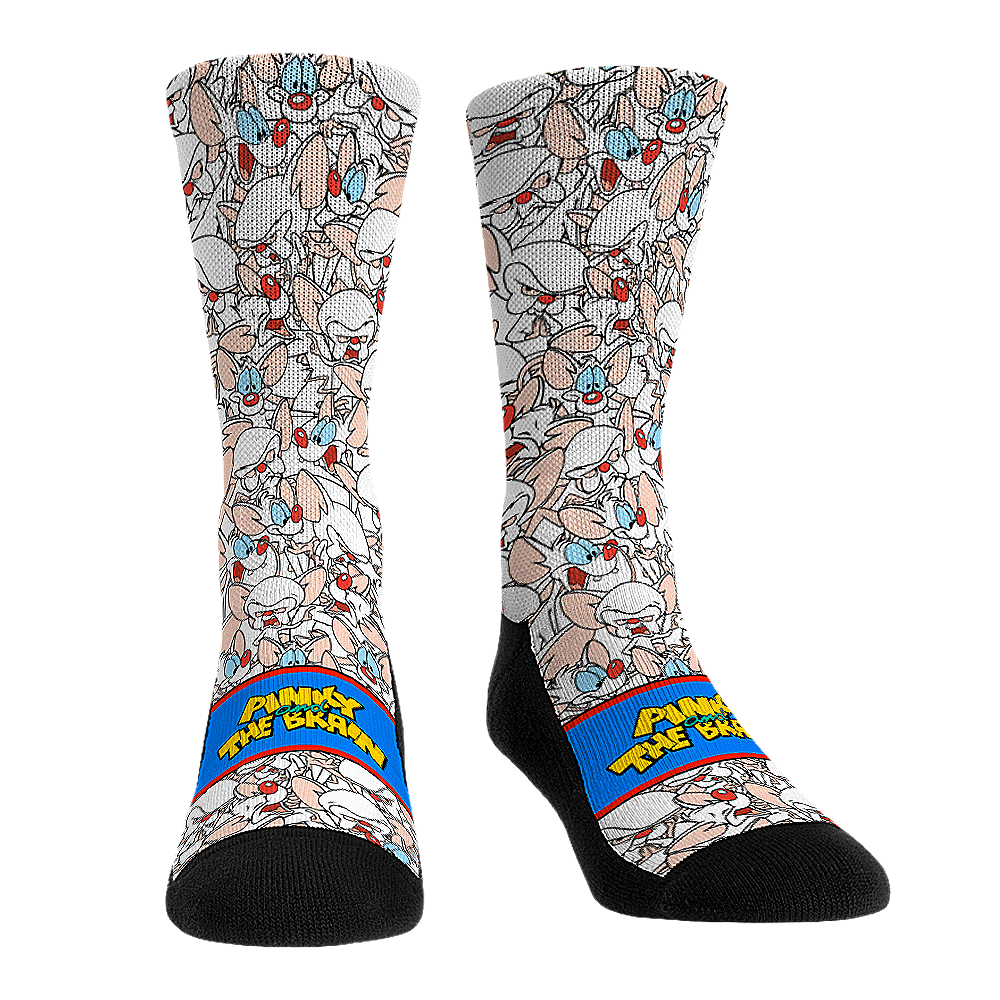 Pinky and the Brain - Stacked Characters Crew Socks