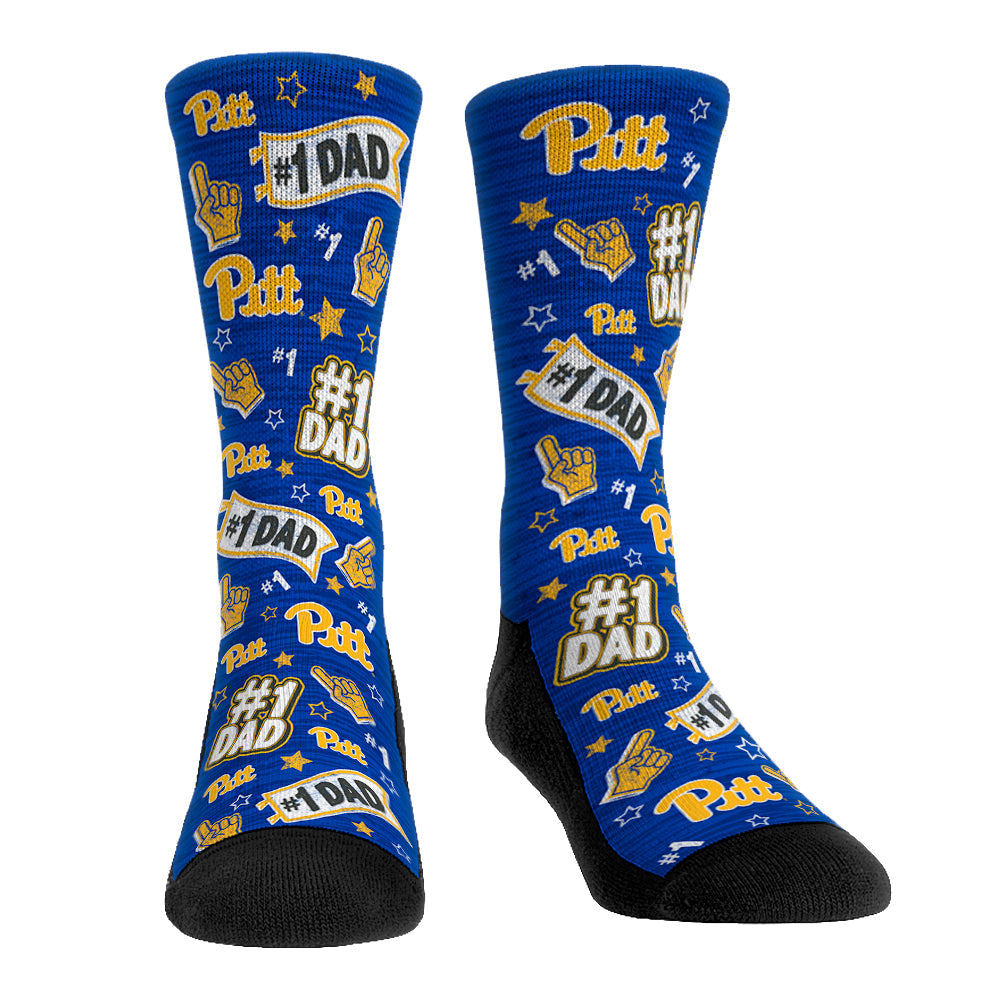 Pittsburgh Panthers - #1 Dad Crew Socks