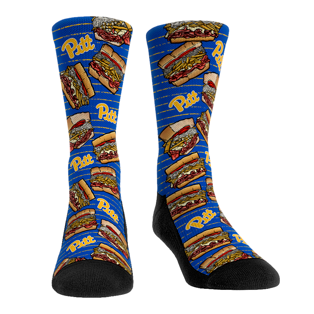 Pittsburgh Panthers - Stacked Sandwich Crew Socks